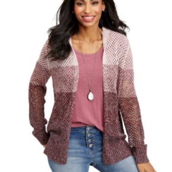 MAURICES OMBRE OPEN FRONT CARDIGAN LIKE NEW - Picture 1 of 11